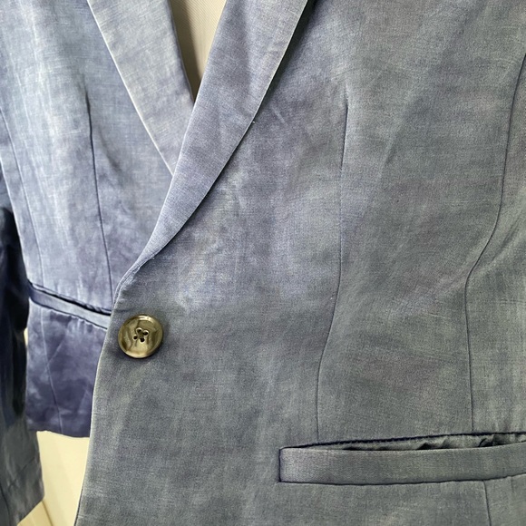 Banana Republic Heritage Blazer: Shiny Blue - Picture 3 of 4